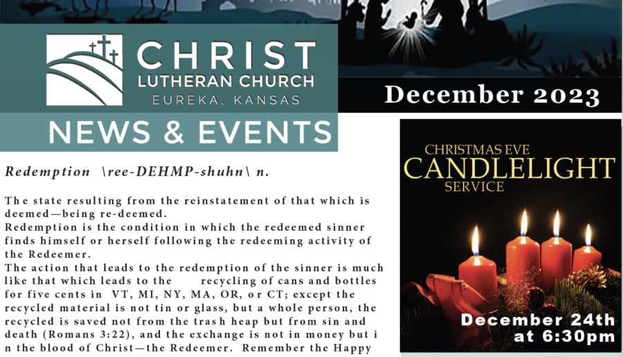 December 2023 Newsletter